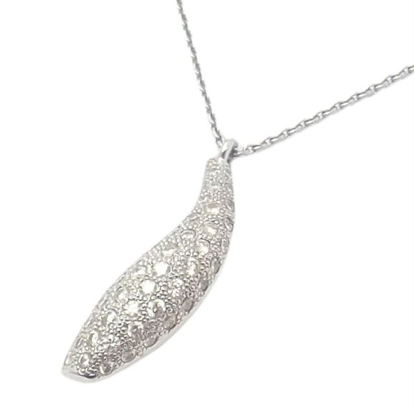 Tiffany & Co. Jewelry - Authentic! Tiffany & Co 18k White Gold Frank Gehry Diamond Fish Necklace